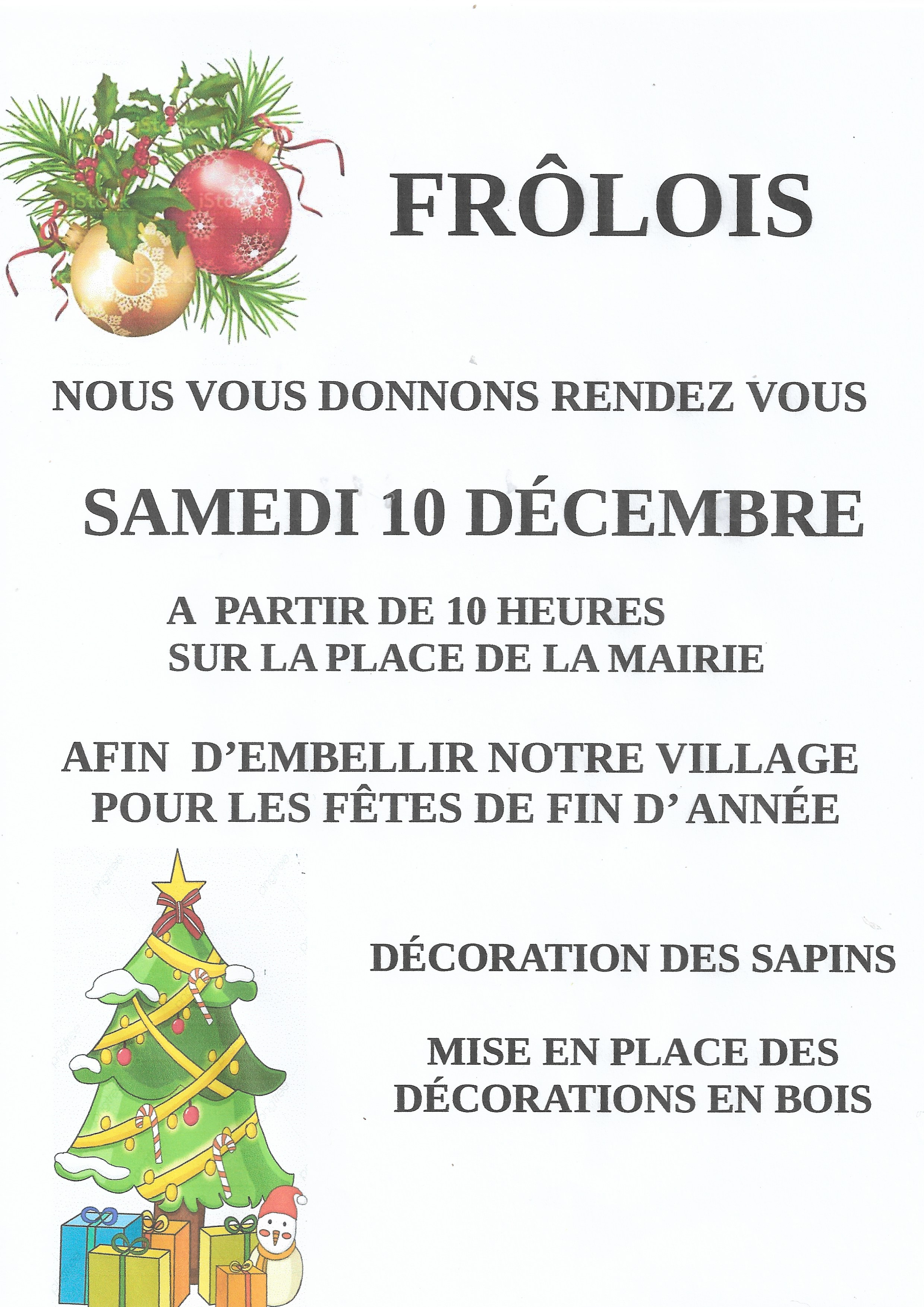 invitation décorations de noël