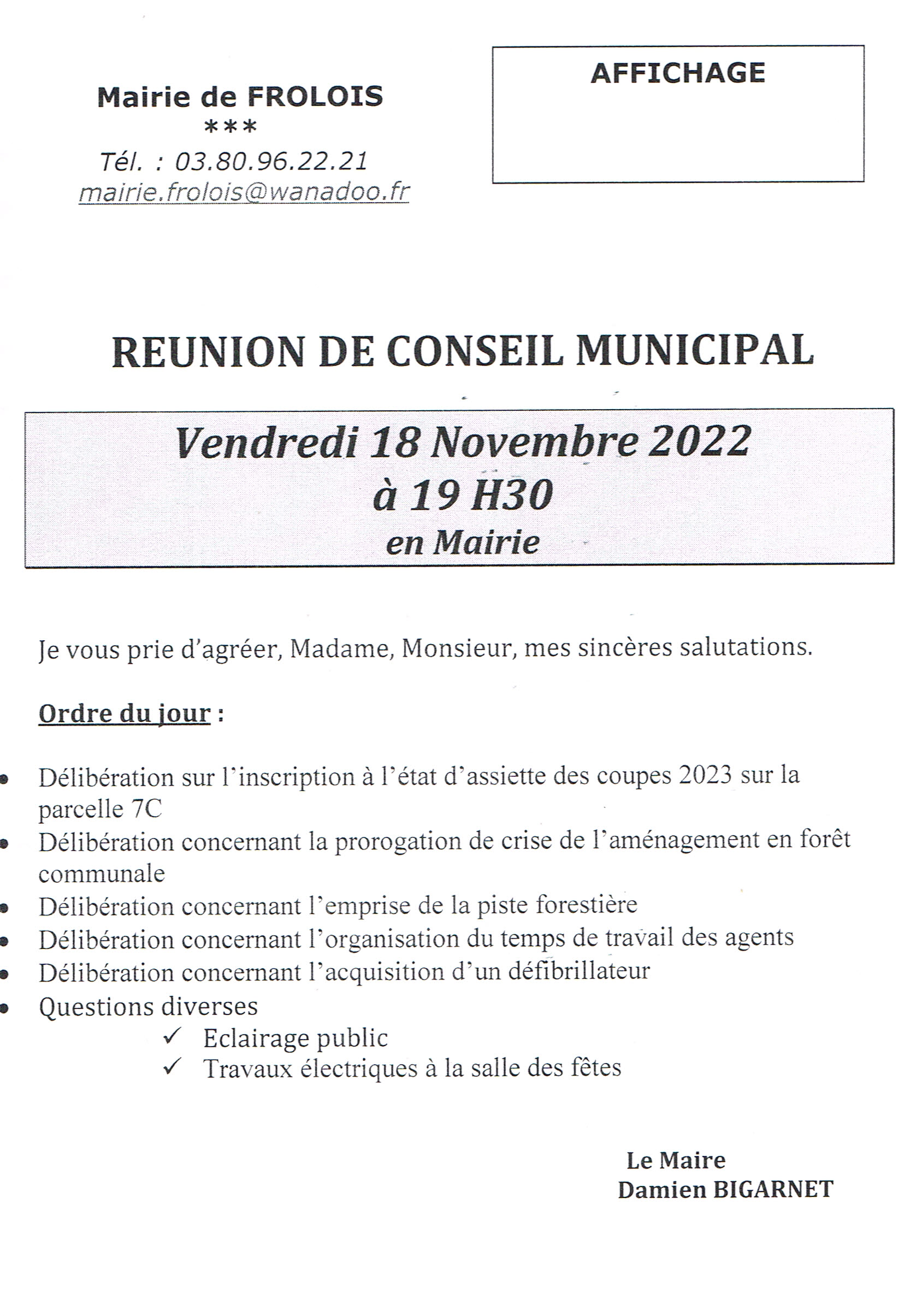 réunion de conseil