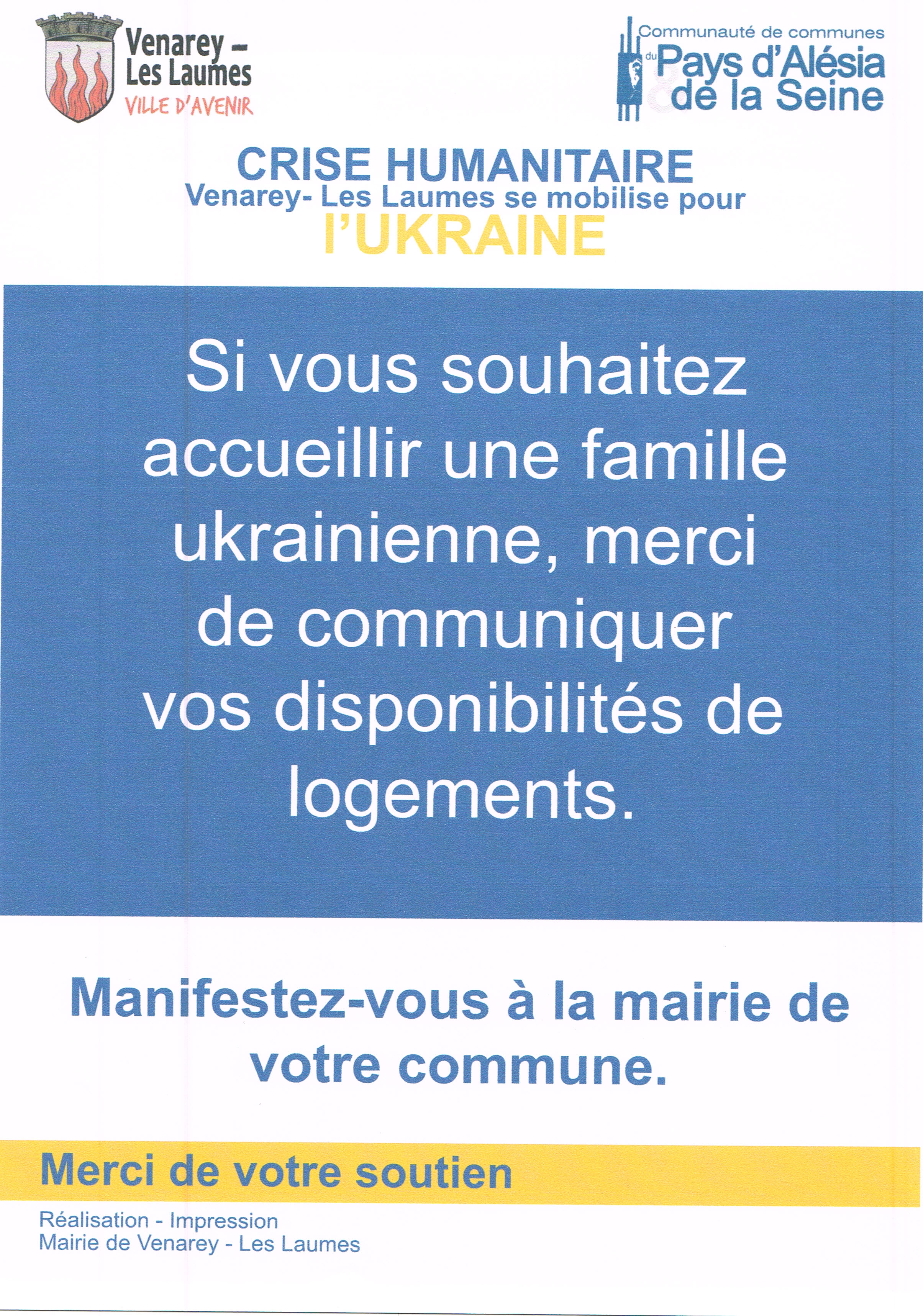 recensement logement pour les réfugiés Ukrainiens 